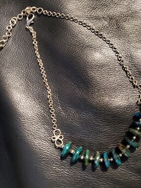 Turquoise Green Beaded Women's Necklace - Unbranded